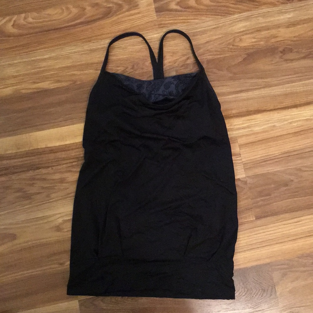 Black Lululemon Tank with Built-In Bra